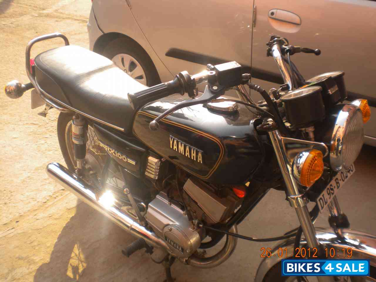 Black Yamaha RX 100