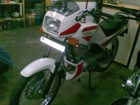 White Yamaha RXZ