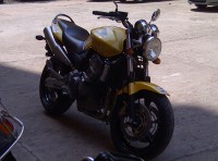 Metallic Yellow Honda  Hornet 900