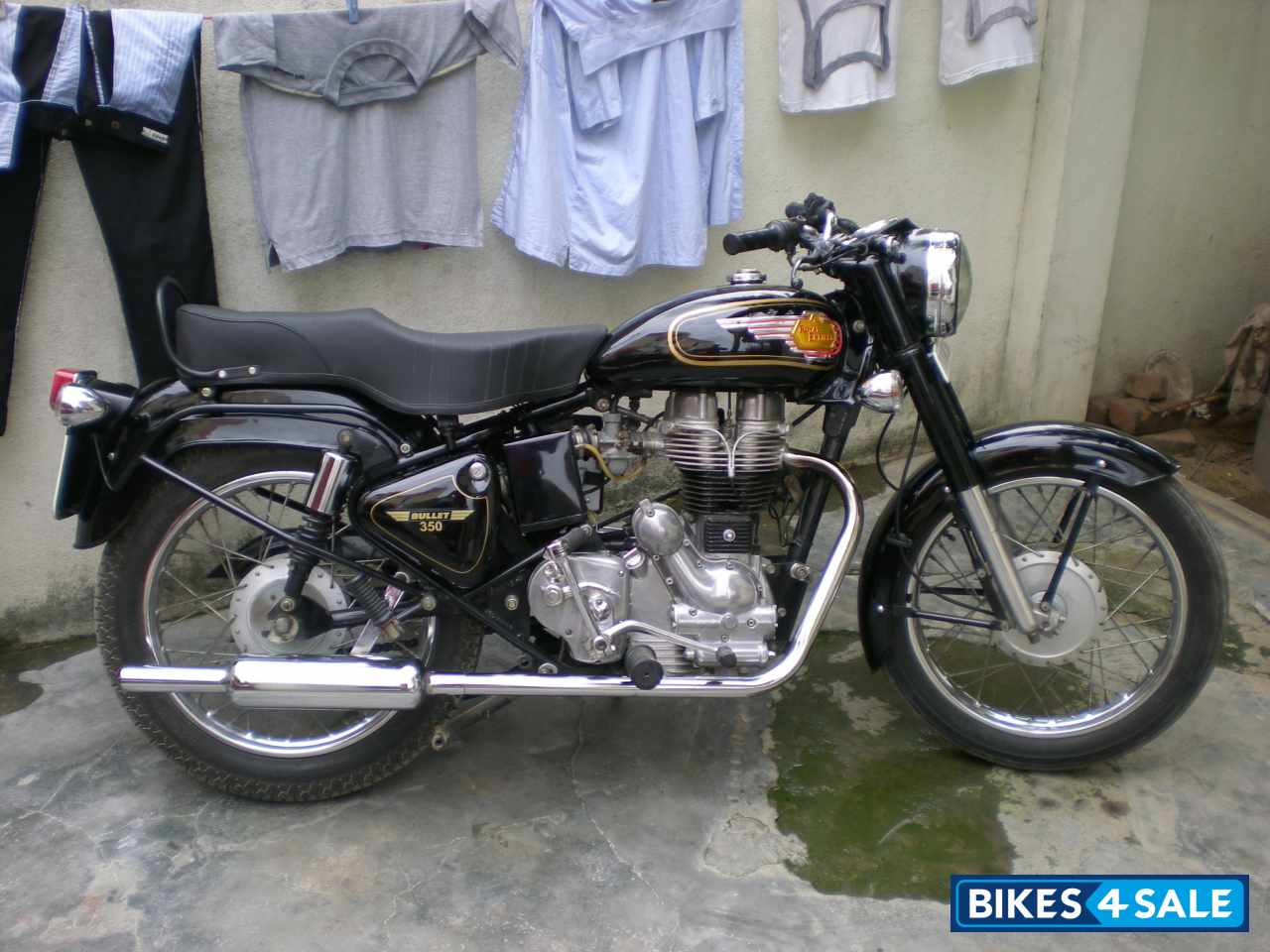 Black Royal Enfield Bullet Standard 350 Picture 1. Bike ID ...