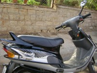 Black With Silver TVS Scooty Pep Plus