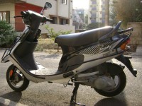 Black With Silver TVS Scooty Pep Plus