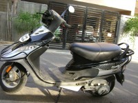 Black With Silver TVS Scooty Pep Plus