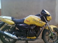 Yellow TVS Apache RTR 180