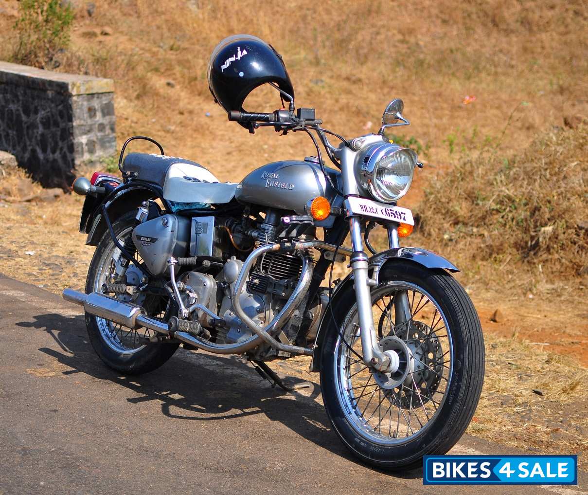 Silver Royal Enfield Bullet Electra Picture 1. Album ID is 76720. Bike ...