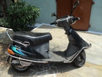 Dark Green TVS Scooty ES