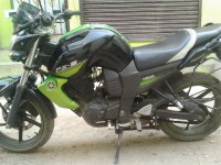 Black & Green Yamaha FZ-S