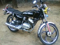 Black Yamaha RX 100