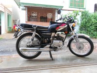 Black Yamaha RX 100