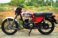 Red Royal Enfield Mini Bullet