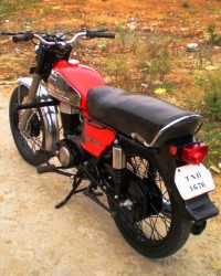 Red Royal Enfield Mini Bullet