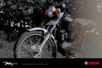 Metallic Black Yamaha RX 100