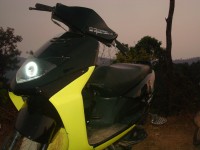 Black And Yellow Honda Dio