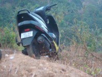 Black And Yellow Honda Dio