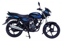 Black With Blue Bajaj Discover DTSi 125