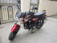 Dark Red Bajaj Discover DTSi 135