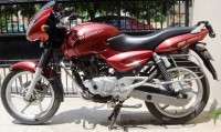 Red Bajaj Pulsar 150 DTSi