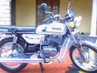 Silver Yamaha RX 100