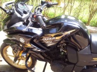 Black And Golden Yamaha Fazer