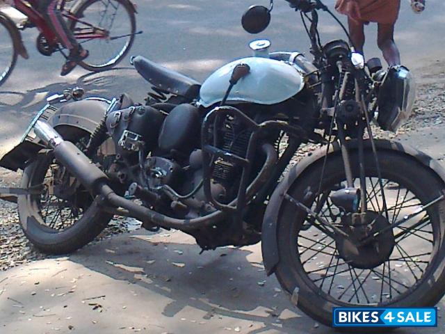 Blue&matte Black Royal Enfield Vintage Bullet