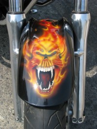 Custom Air Brushed Graphics Honda  X4 1300cc