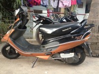 Copper Brown And Back TVS Scooty Pep