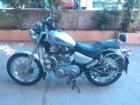 Silver Royal Enfield Thunderbird