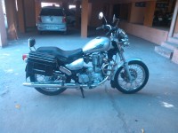 Silver Royal Enfield Thunderbird