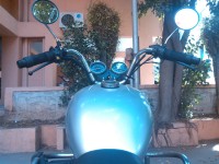 Silver Royal Enfield Thunderbird