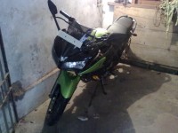 Black Cyber Green Yamaha Fazer