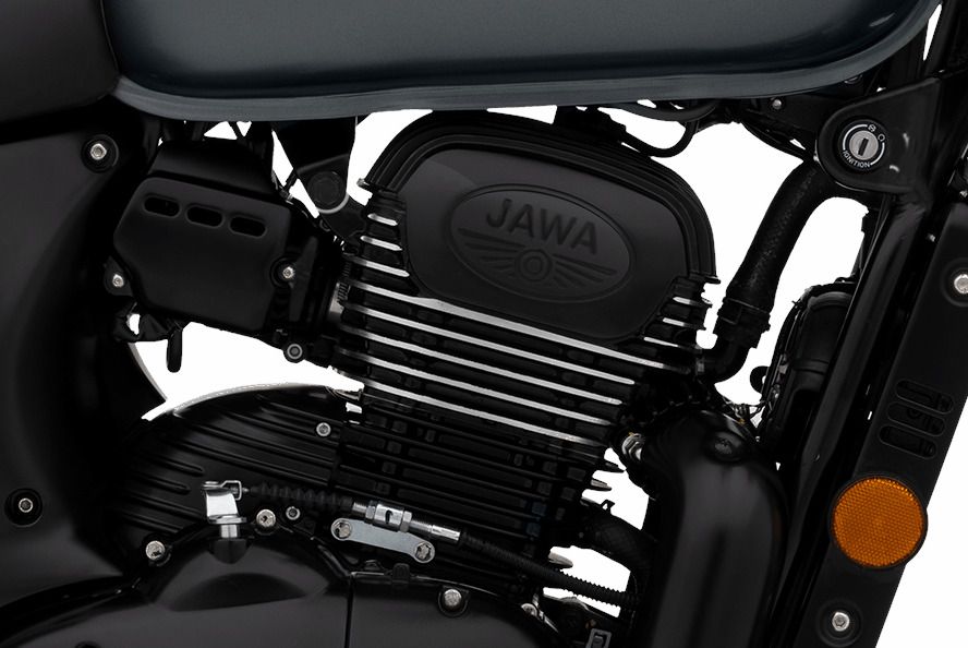 Jawa Midnight Grey - Engine