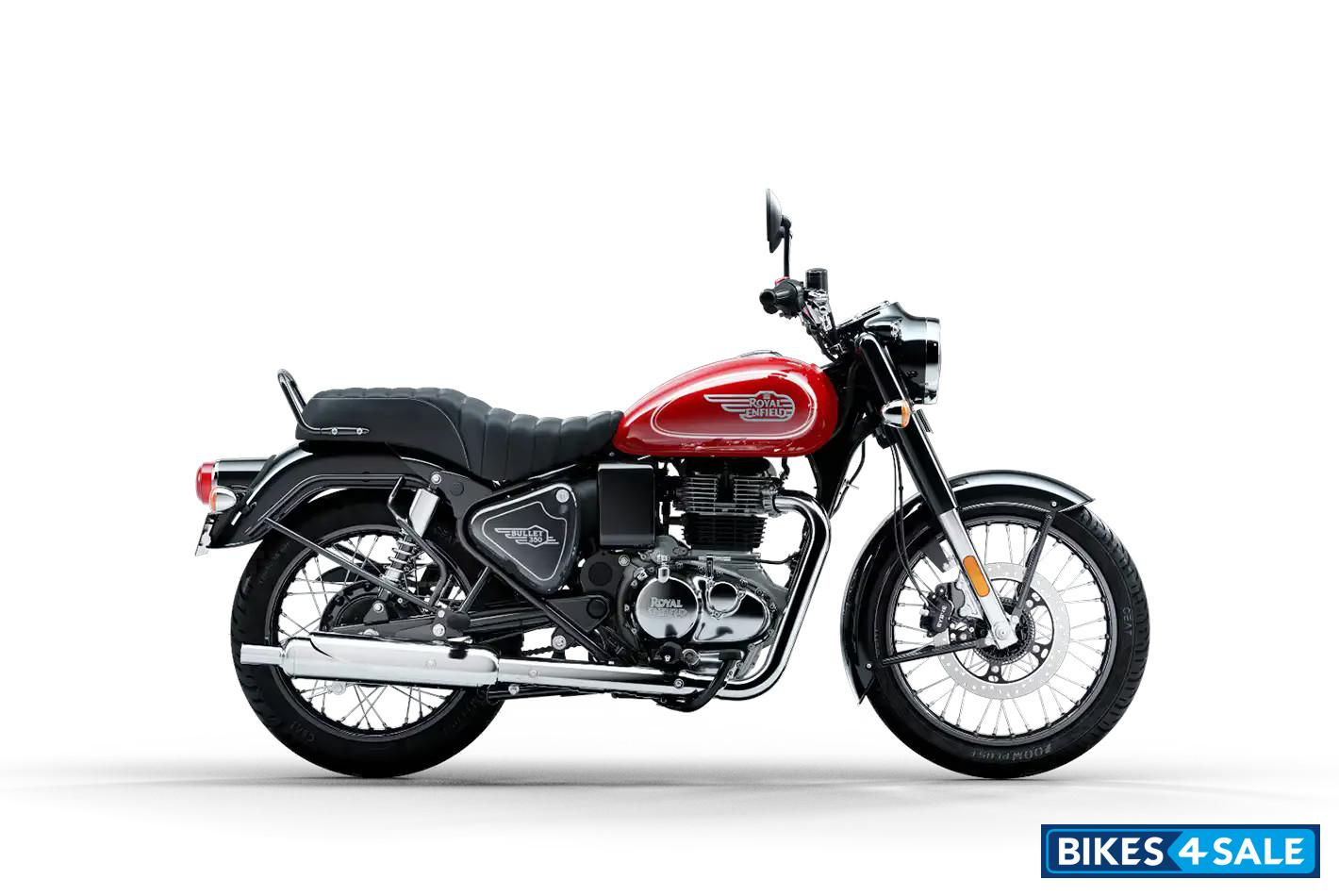 Royal Enfield 2023 Bullet 350 - Military Silver Red