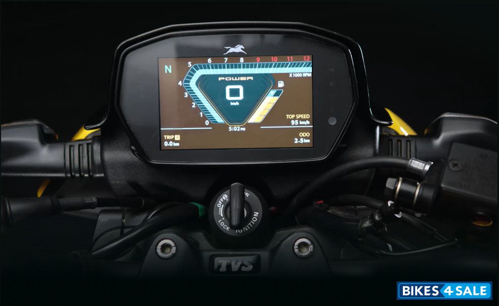 TVS Raider iGO - Fully Digital Reverse LCD Display